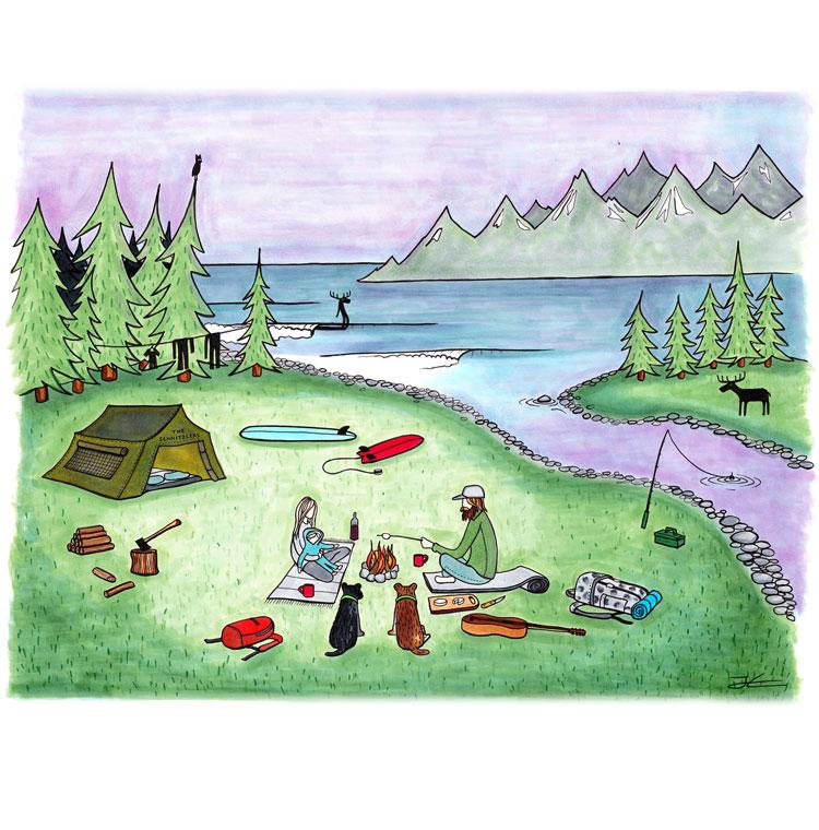 Family Portrait - Camping Style...