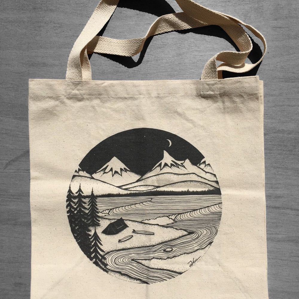 Home Is Where You Pitch It Tote Bag