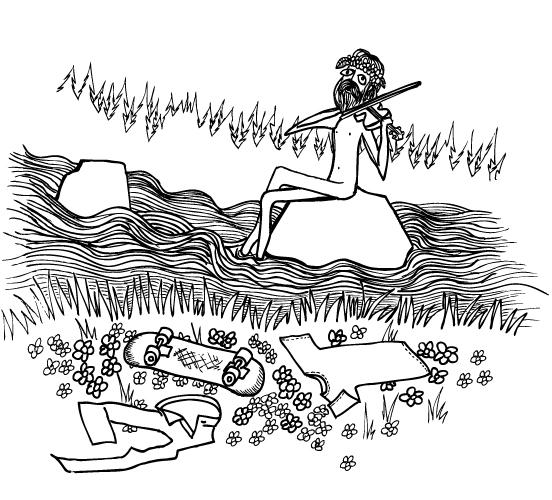 Näcken - The Naked Guy Playing Violin In The River