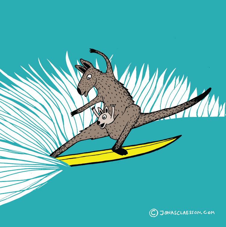 Surfing Kangaroo