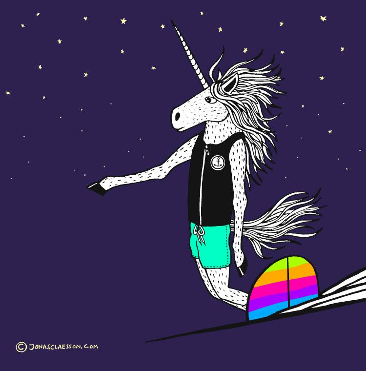 Surfing Unicorn