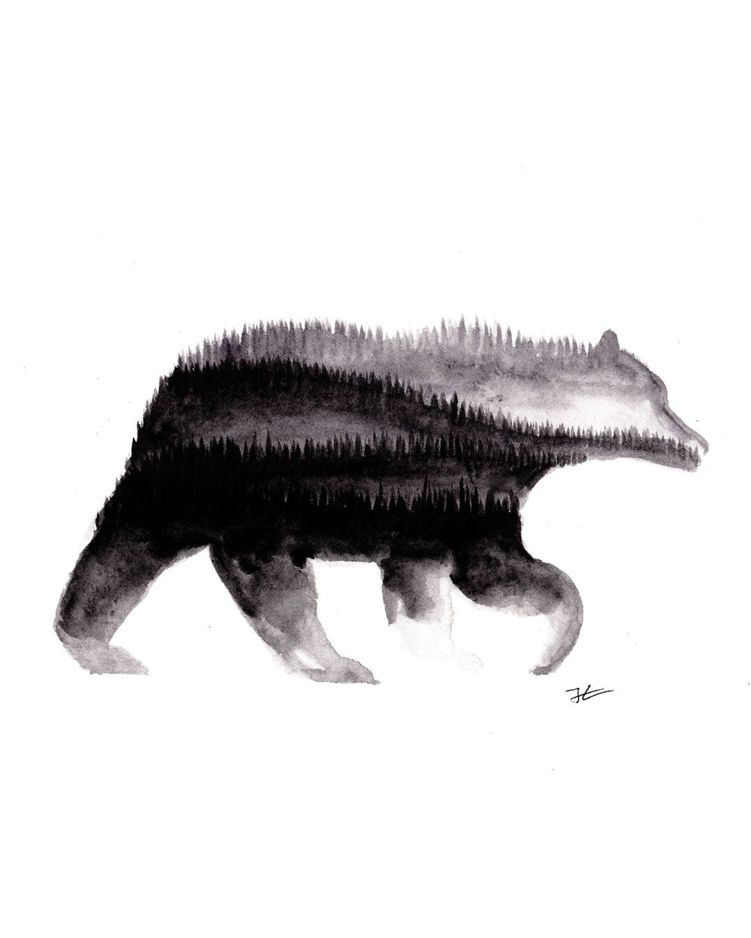 Another Water Color Bear...