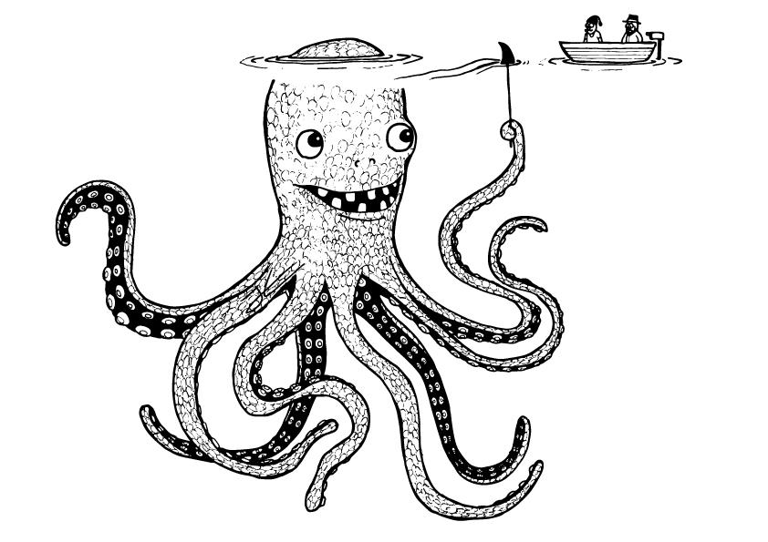 Sneaky Octopus