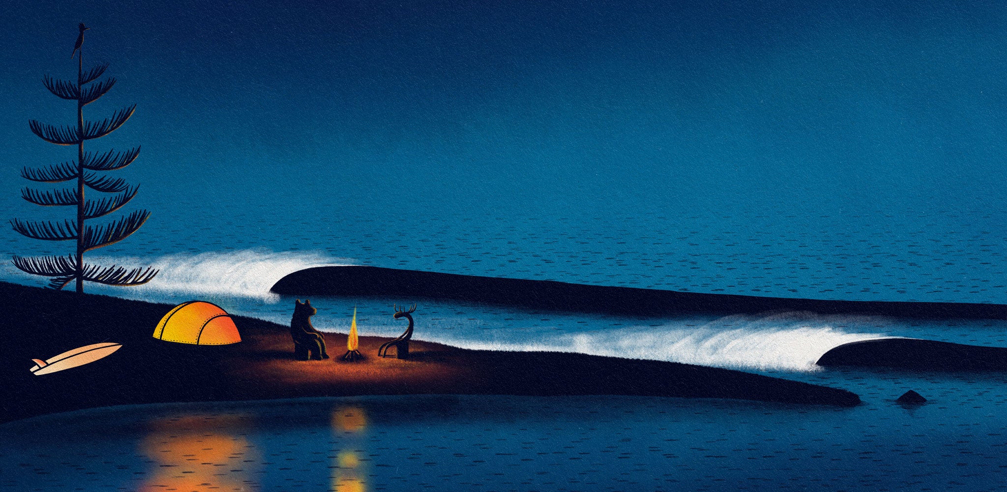 Jonas Claesson / LIFE ON SINGLE FIN 額付き Jonas Claesson - Books, Prints, T-Shirts, Patches and Fun