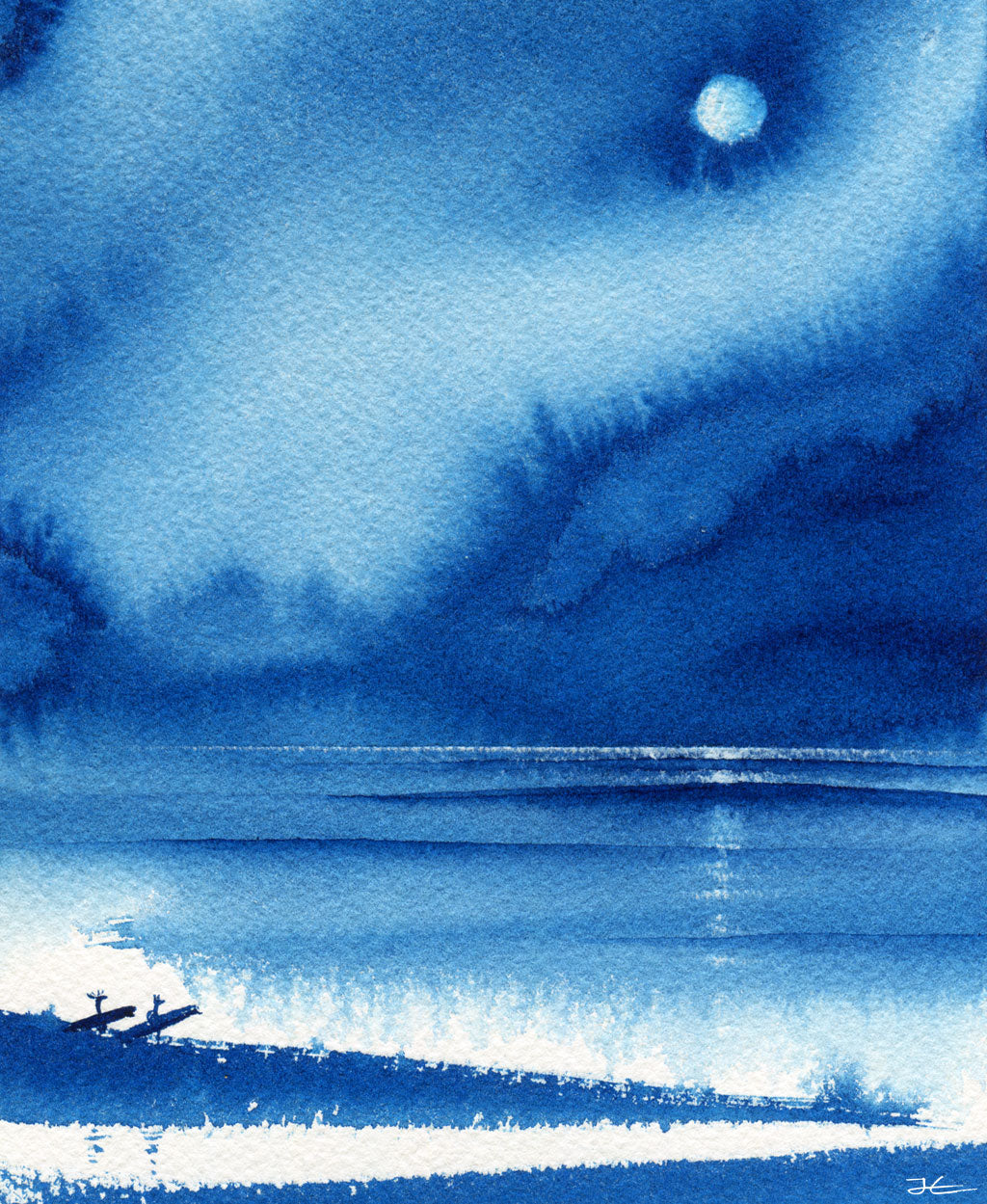 Blue Peak. Original illustration