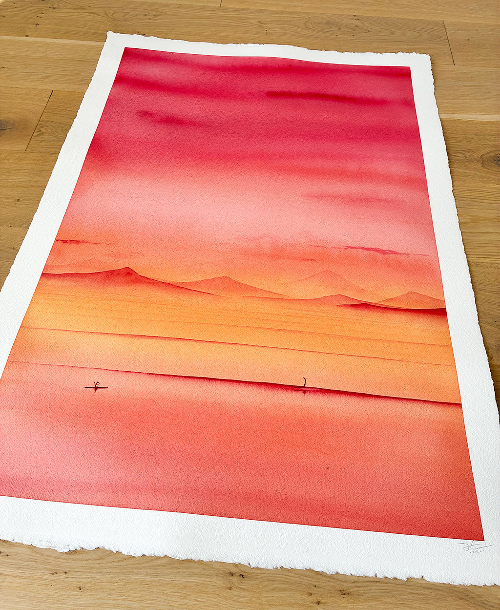 Chasing Dreams. Original signed water color illustration