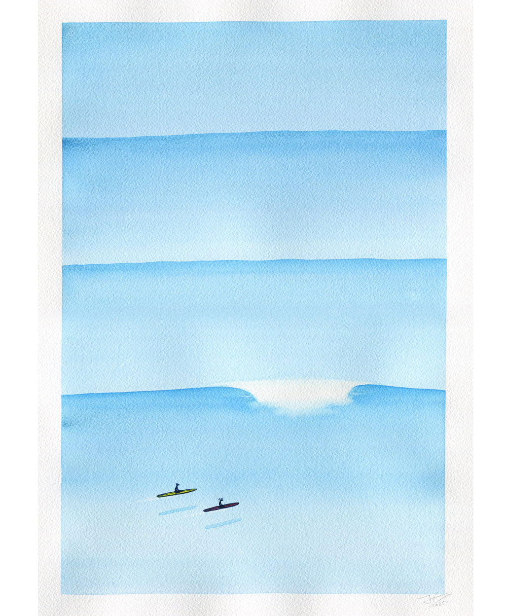 Clean Lines. Original signed illustration