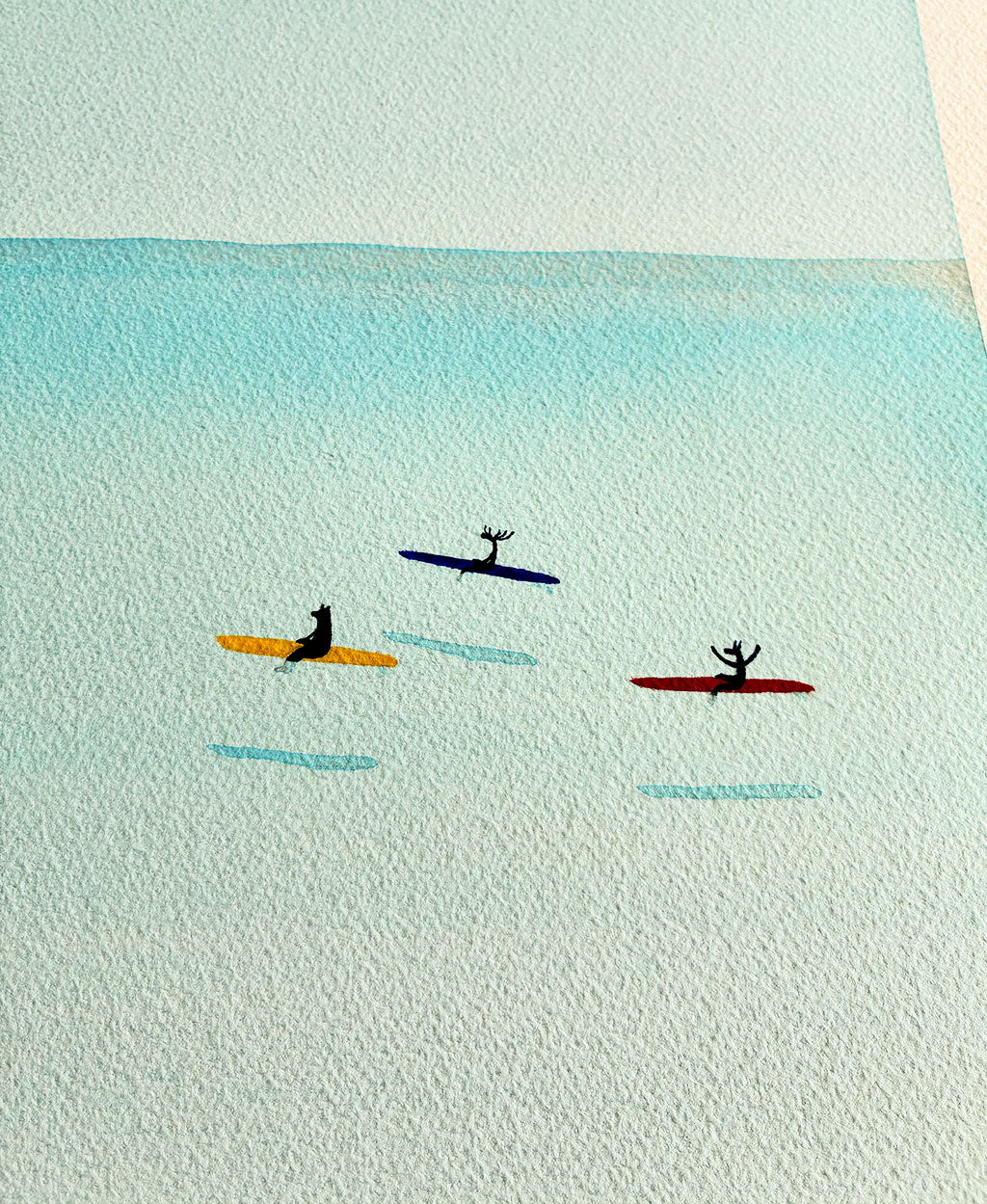 Clear Waters. Original signed water color illustration