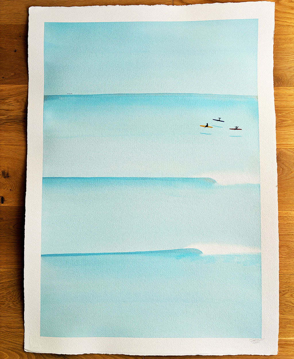 Clear Waters. Original signed water color illustration