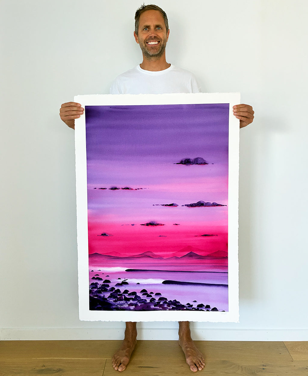 Convergence. Original signed water color illustration