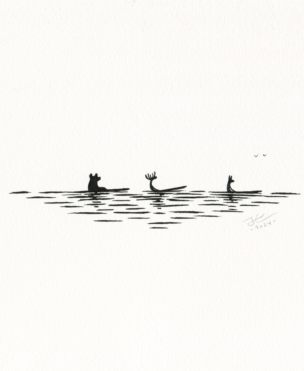 Glass Off. Original illustration