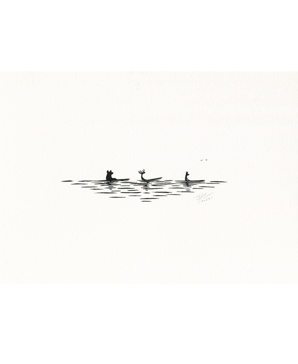 Glass Off. Original illustration