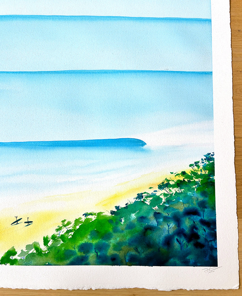 New Discoveries. Original signed water color illustration