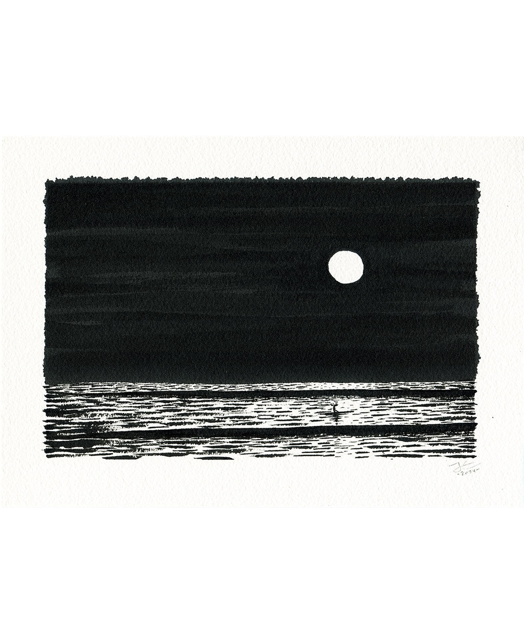 Night Sky. Original illustration