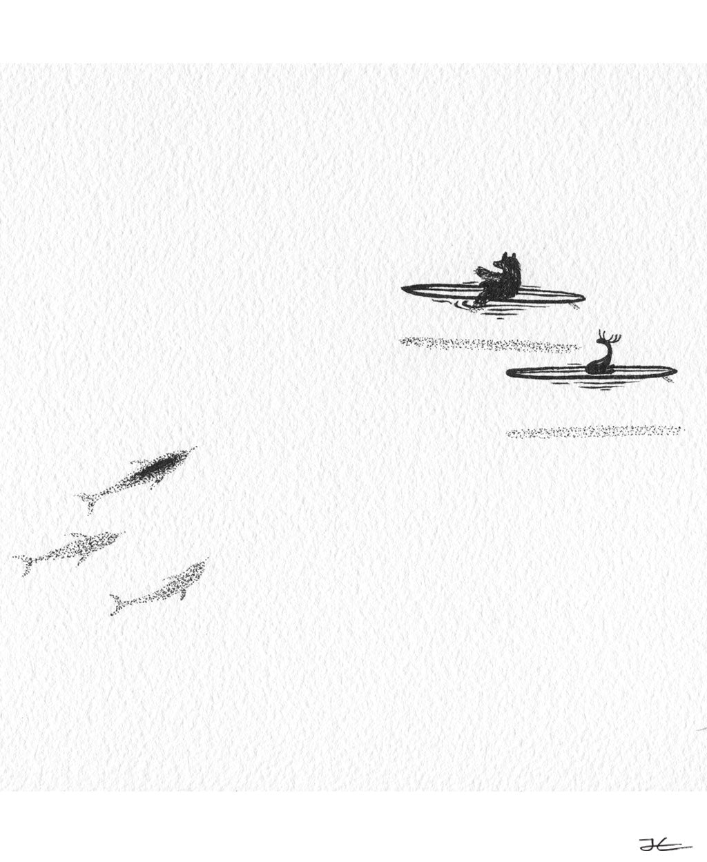 One Foot Days. Original illustration