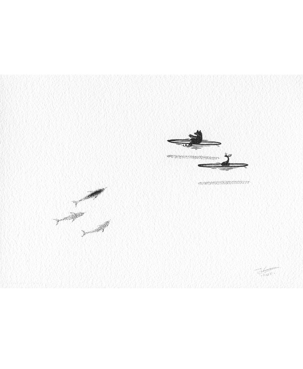 One Foot Days. Original illustration