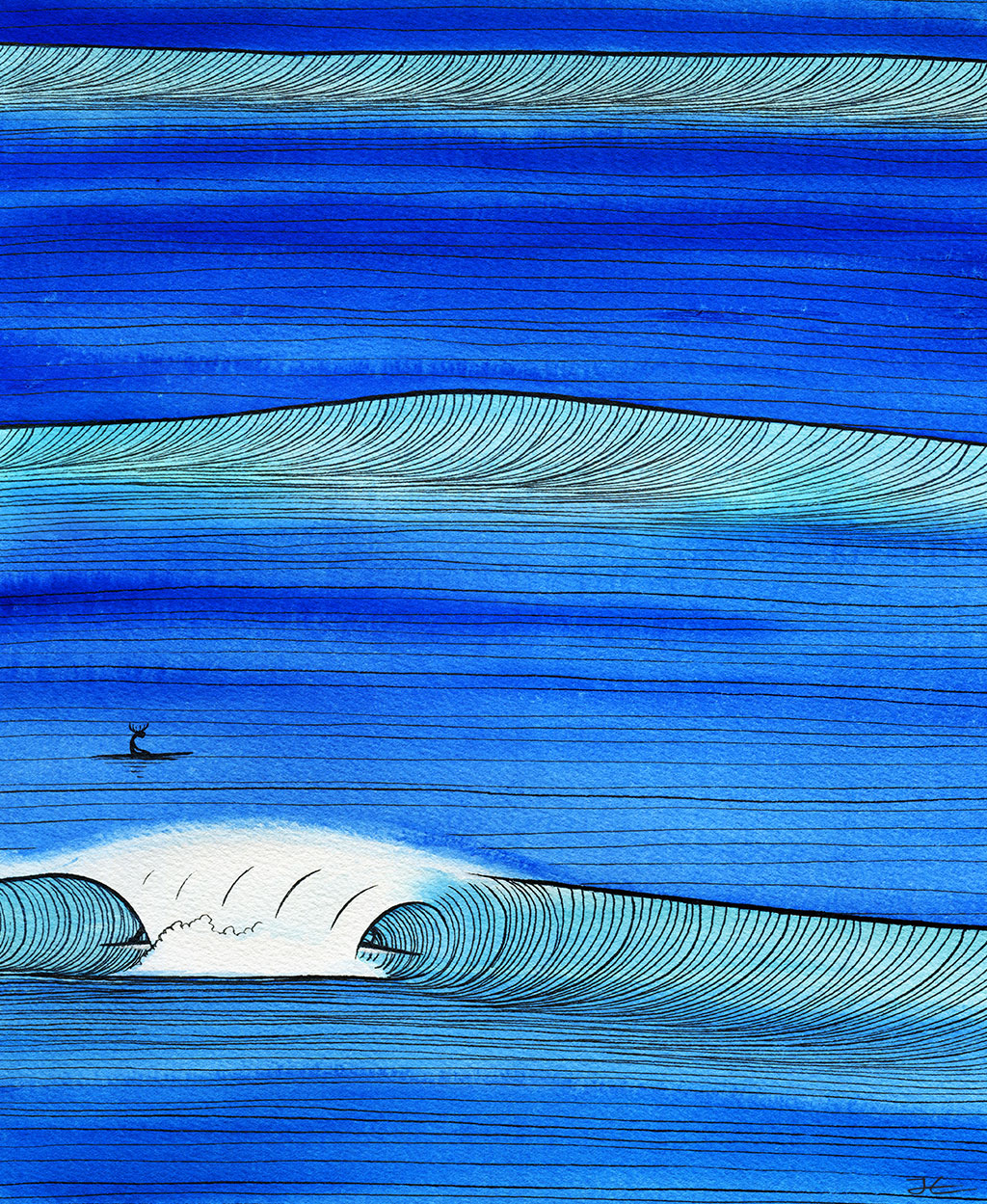 Splitting The Peak - Print/ Framed Print