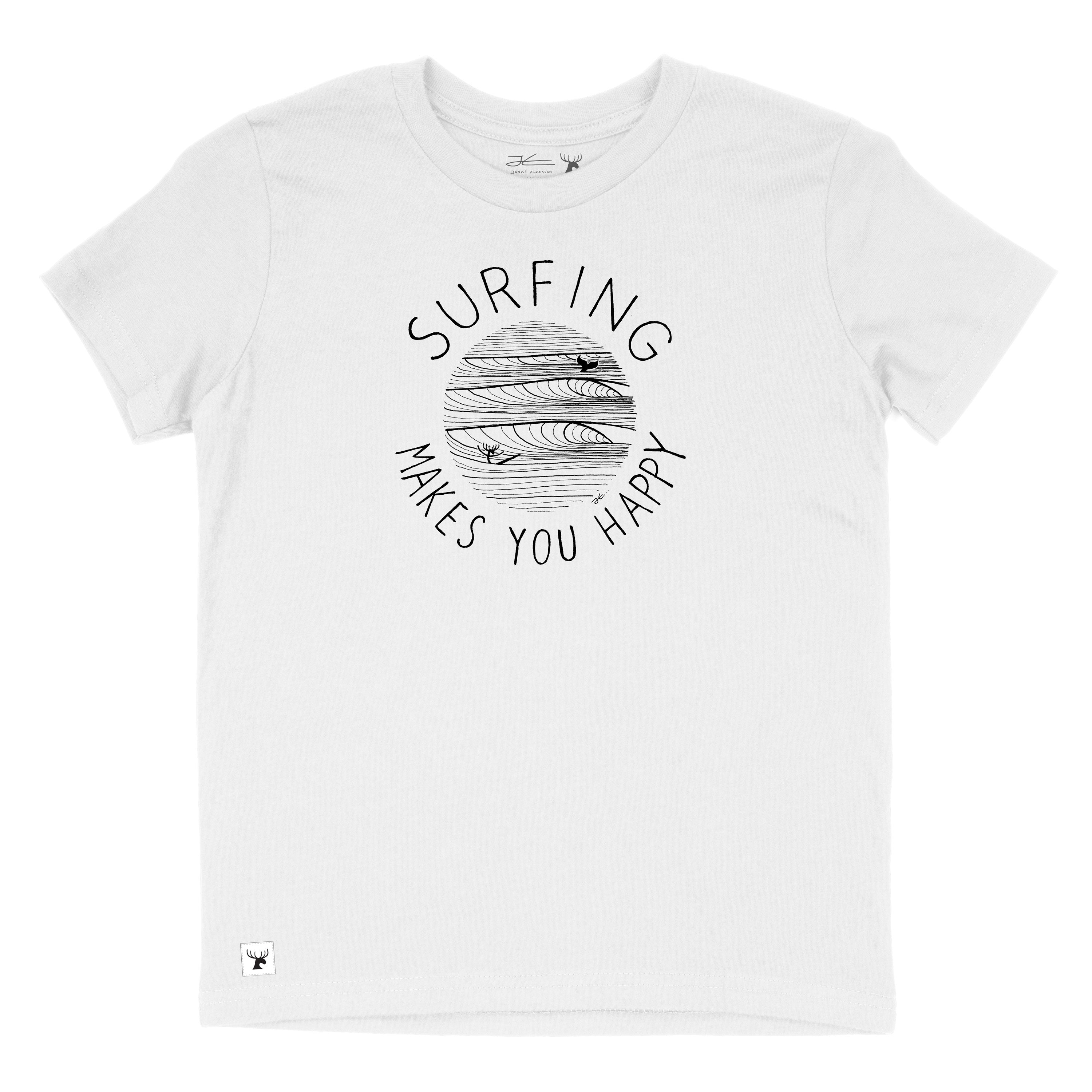 Surfing Makes You Happy Youth T-Shirt