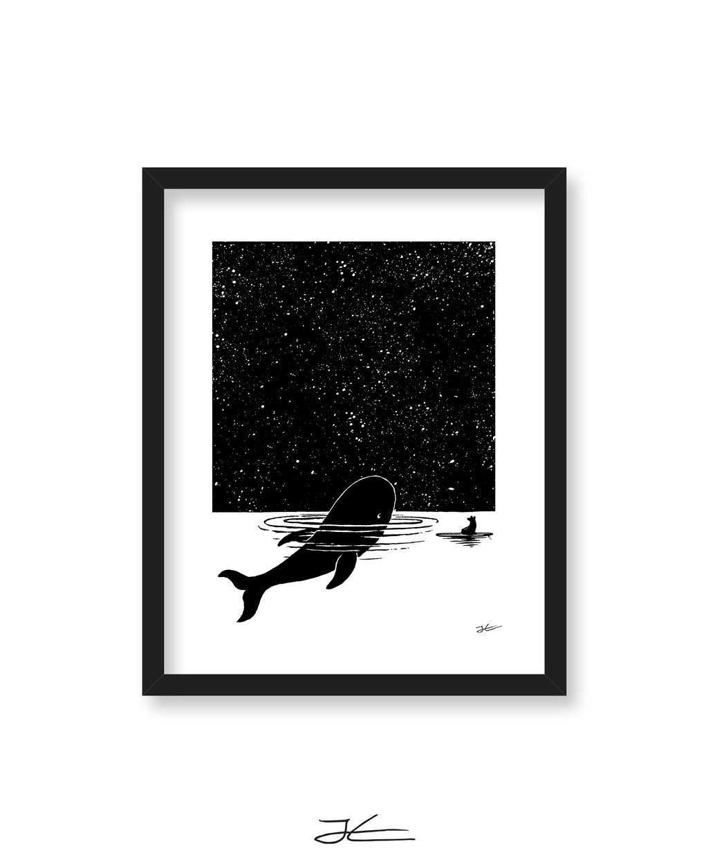 The Whale and The Bear - Print/ Framed Print