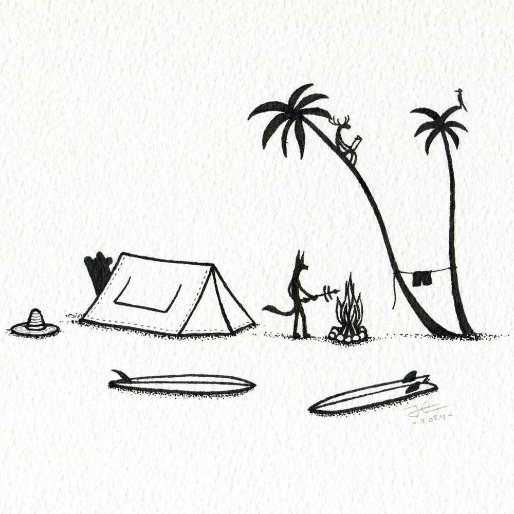 
                  
                    Two Palms. Original illustration
                  
                