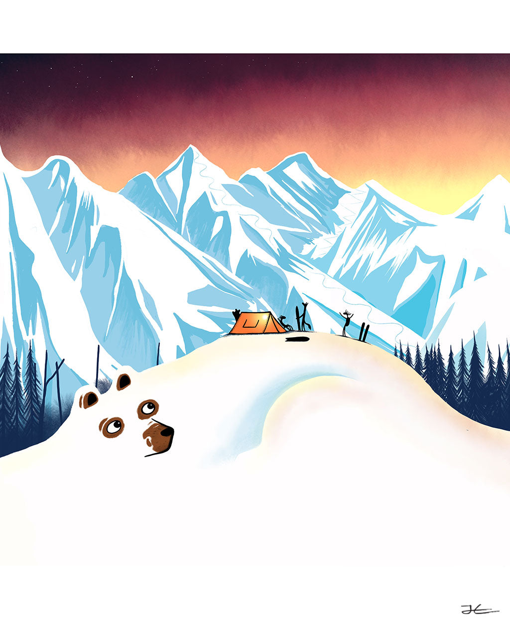 Waking The Bear - Print/ Framed Print