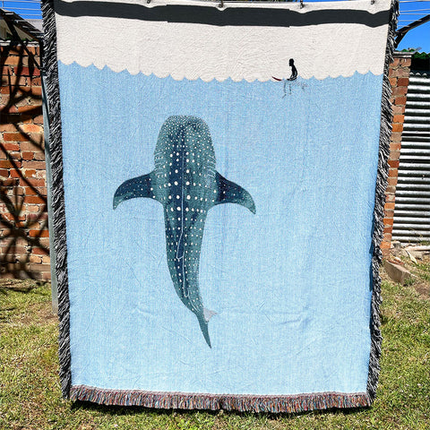 Whale Shark Woven Blanket