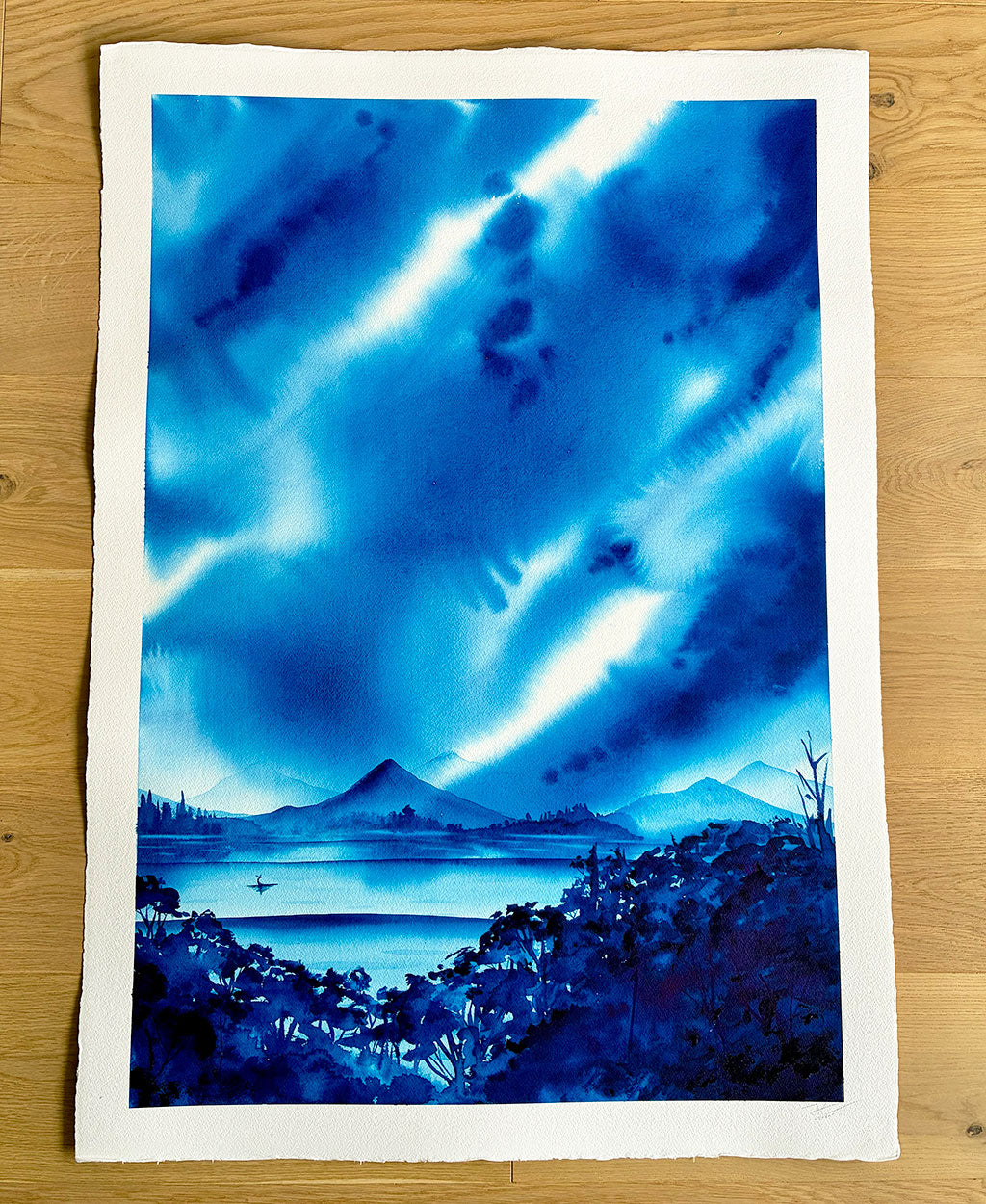 Winter Morning. Original signed illustration