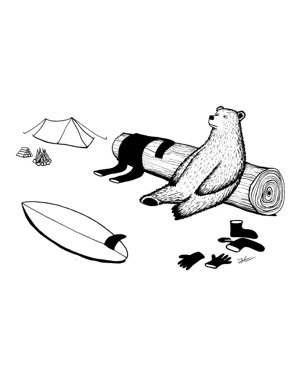 After Surf - Print/ Framed Print
