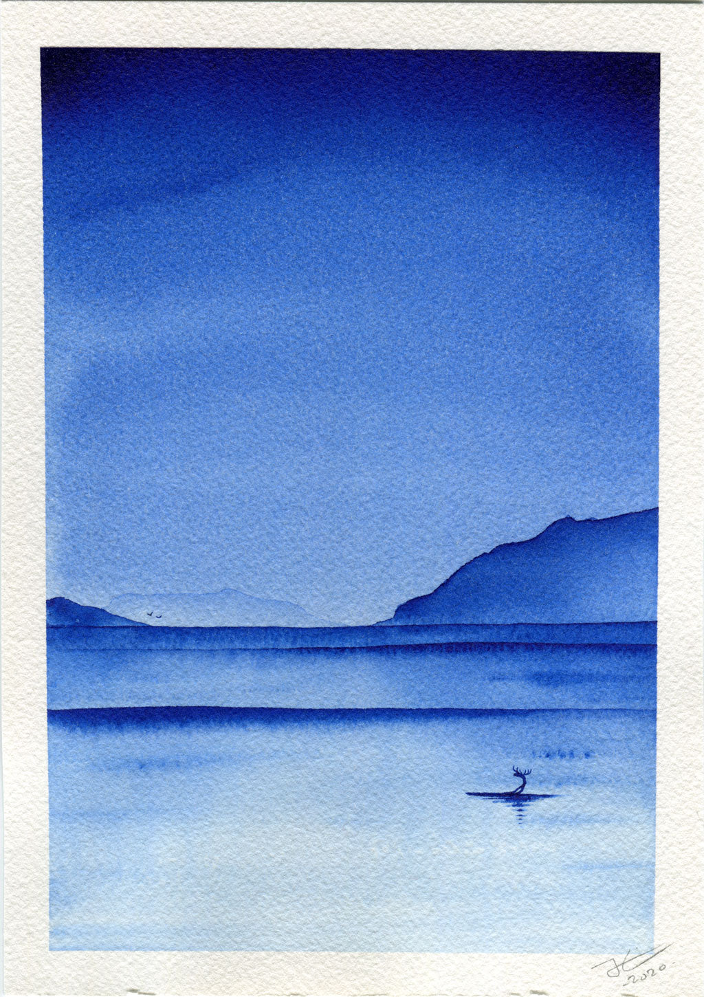 Blue Night. Original illustration - SOLD OUT