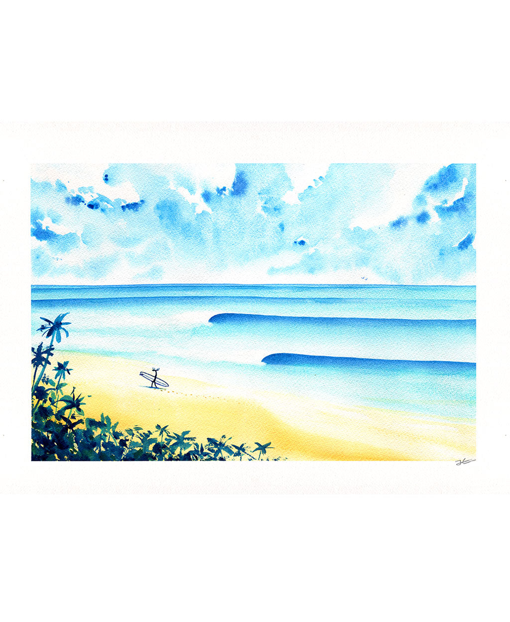 Blue Peelers. Original signed illustration