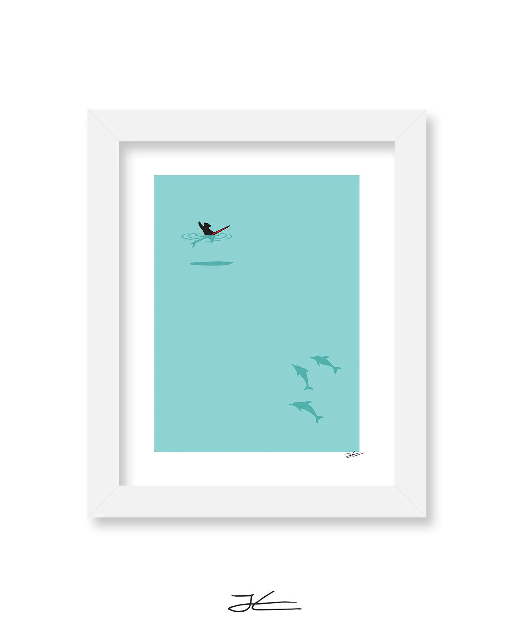Dolphin and Bear - Print/ Framed Print