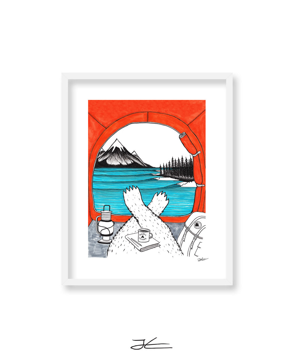 Happy Camper - Print/ Framed Print