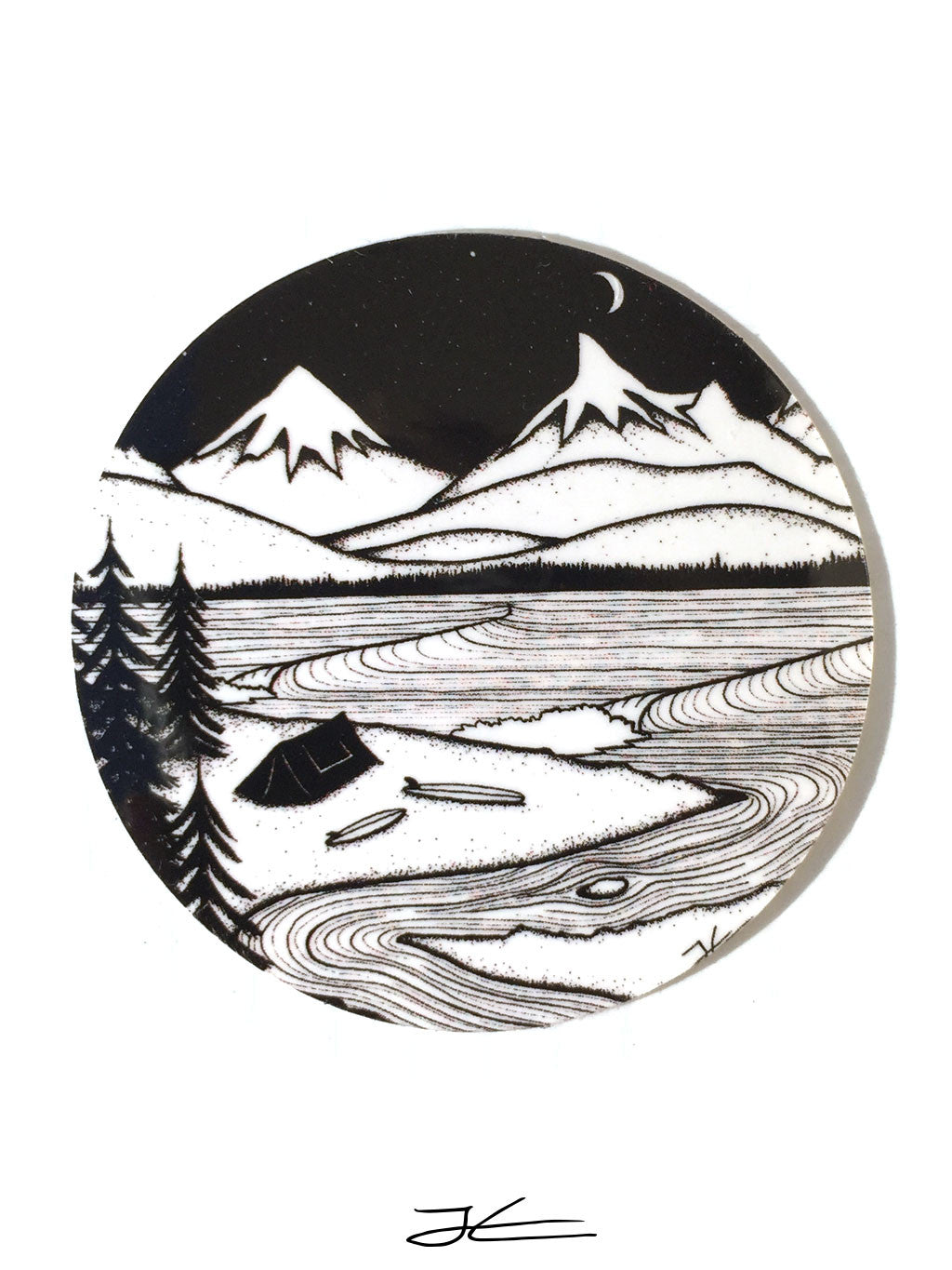 Home Is Where You Pitch It Sticker (4 Stickers)