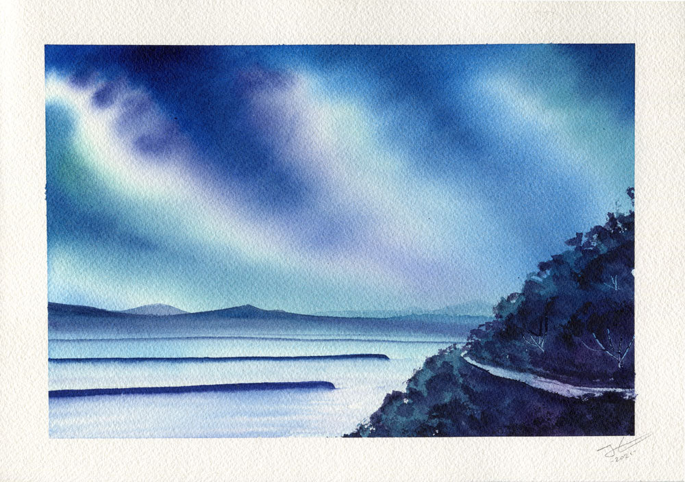 Into The Bay. Original signed illustration - SOLD OUT