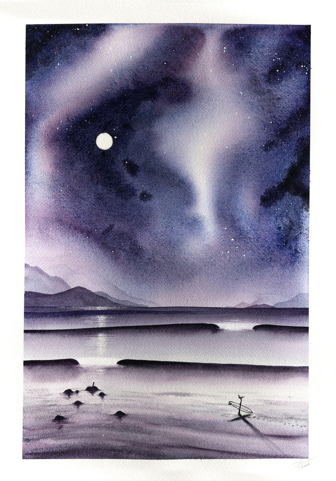Moonglass. Original signed illustration - SOLD OUT