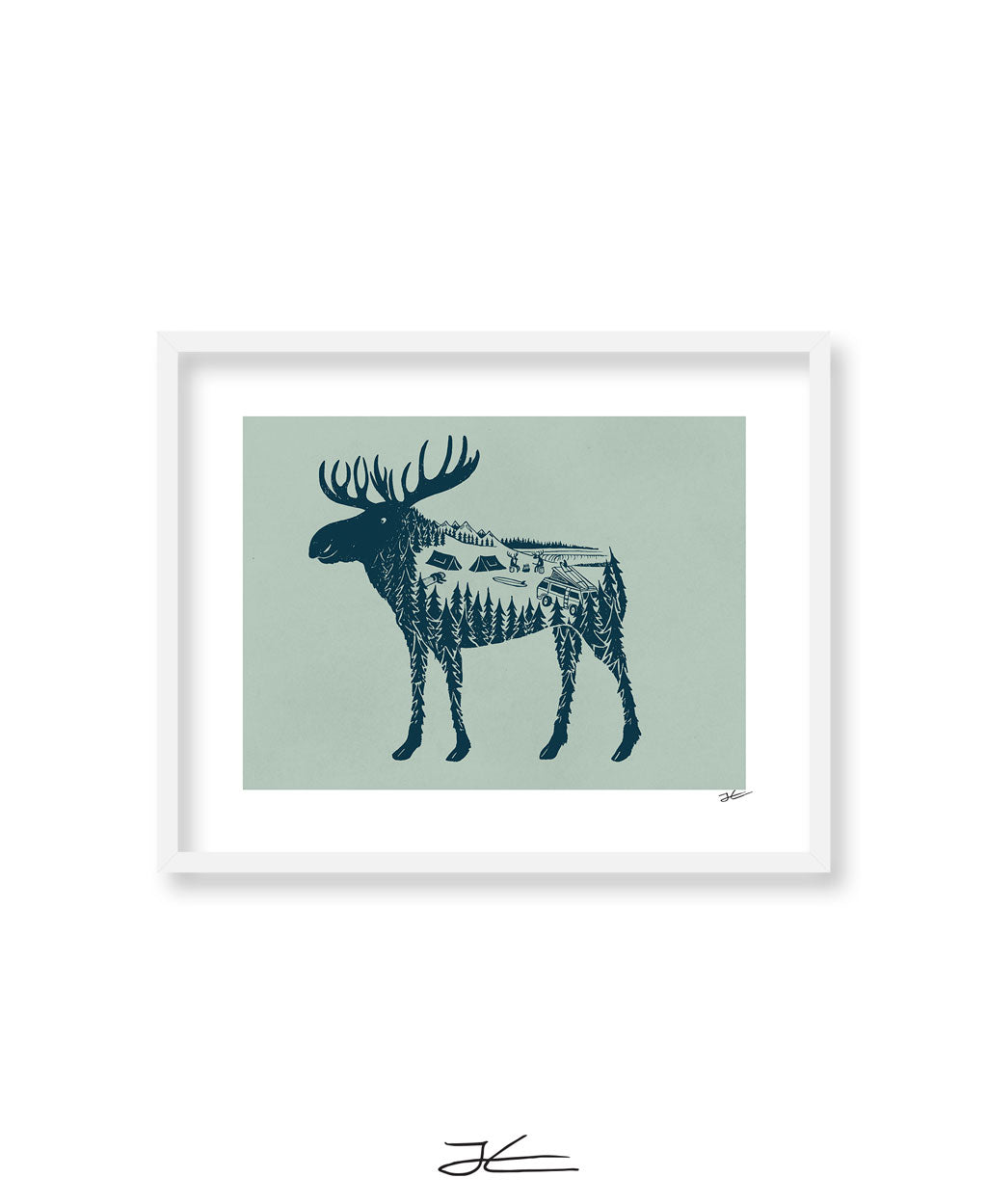 Moose World - Print/ Framed Print