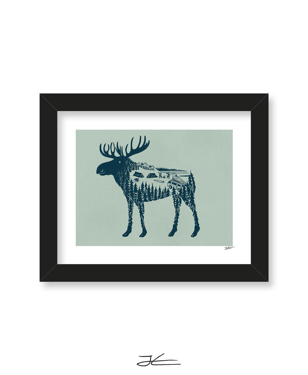 Moose World - Print/ Framed Print