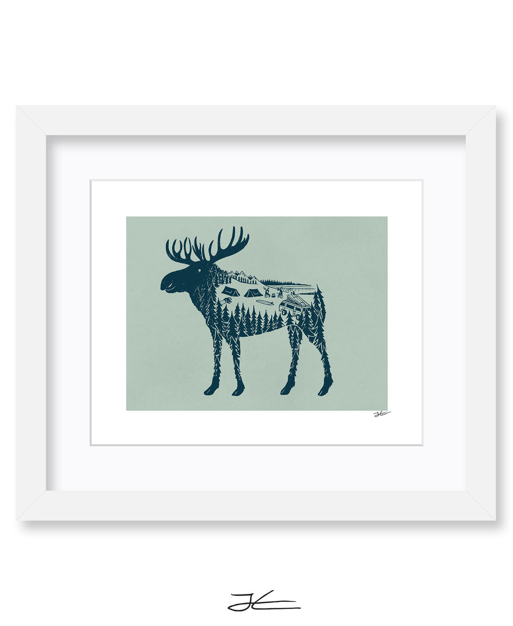 Moose World - Print/ Framed Print