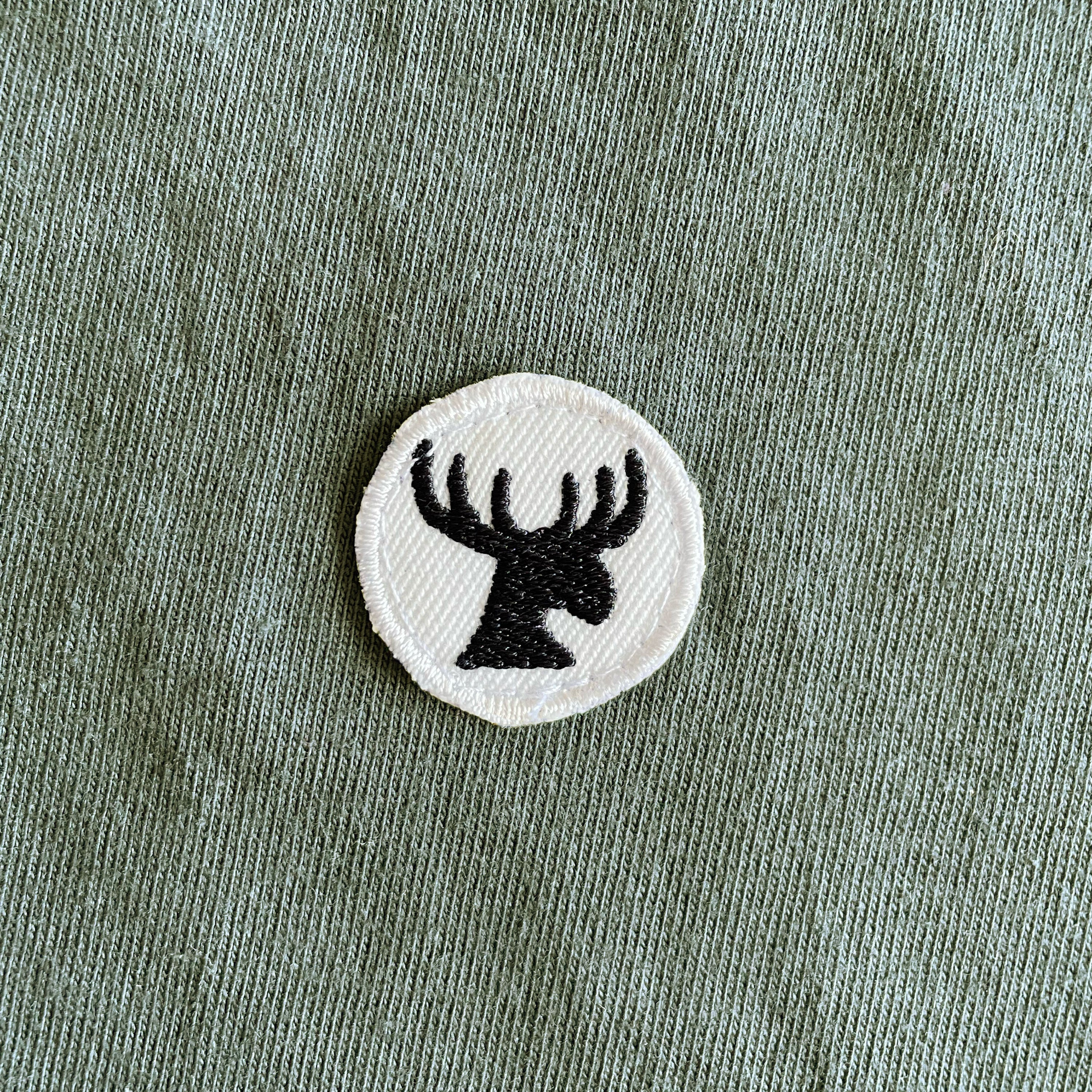SALE - Moose Head Organic Unisex T-Shirt -Olive / S / Unisex