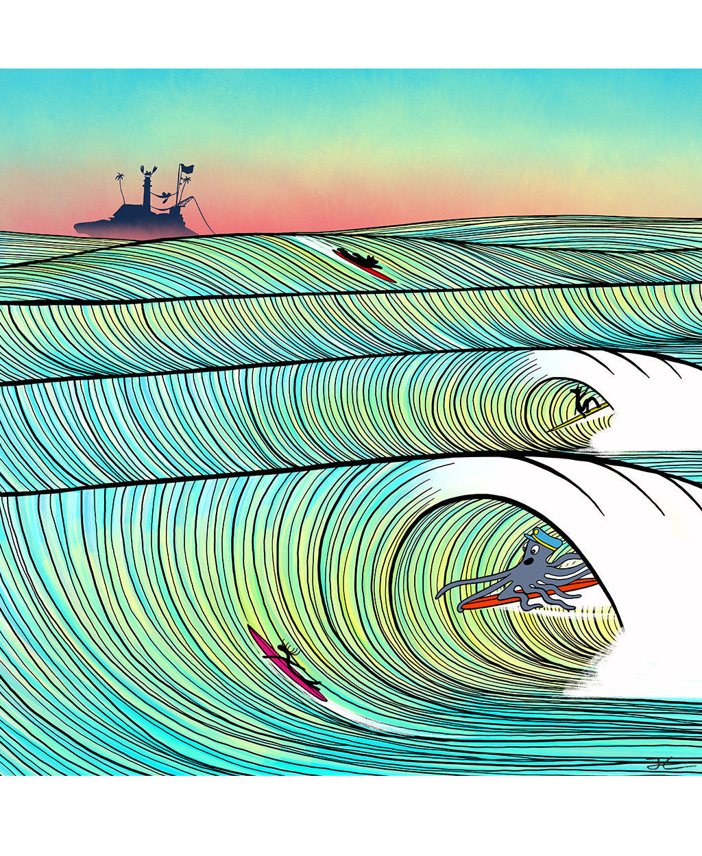 Out to Sea Art Print - Jonas Claesson – Jonas Claesson Shop