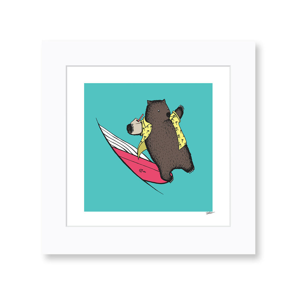 
                  
                    Surfing Wombat - Print/ Framed Print
                  
                