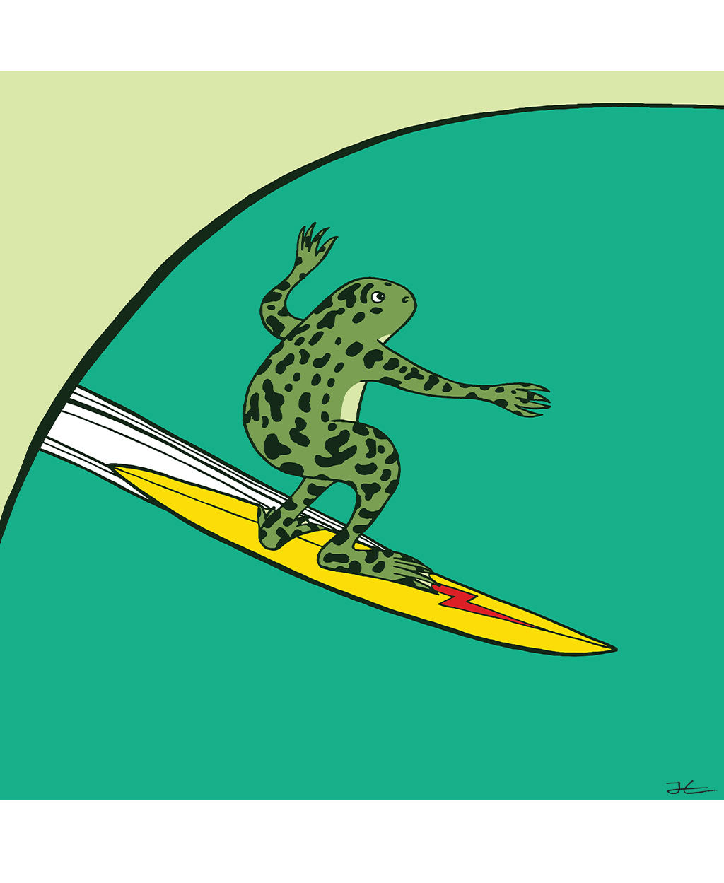 Surfing Xenopus - Print/ Framed Print