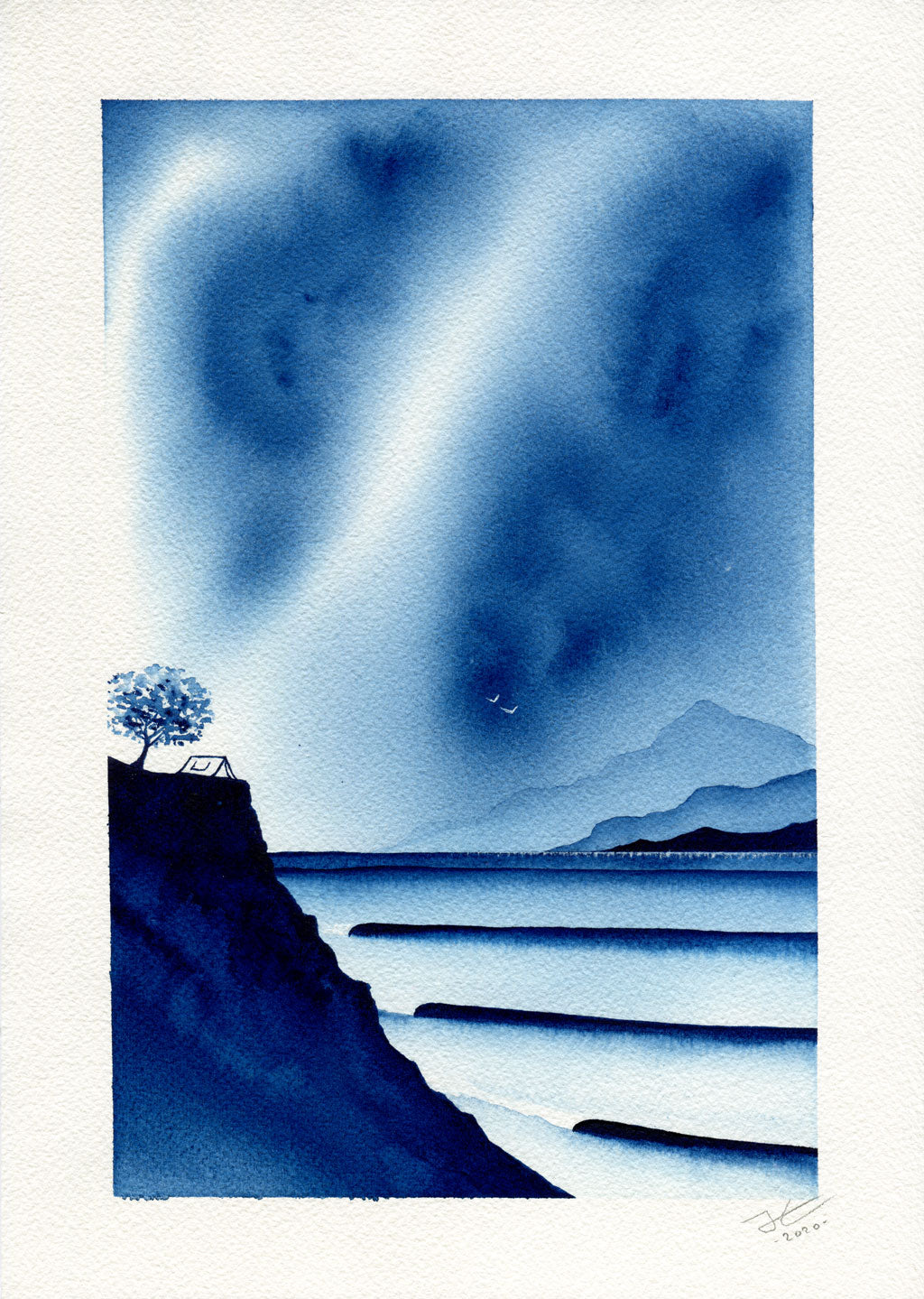 Tent Spot. Original signed illustration - SOLD OUT