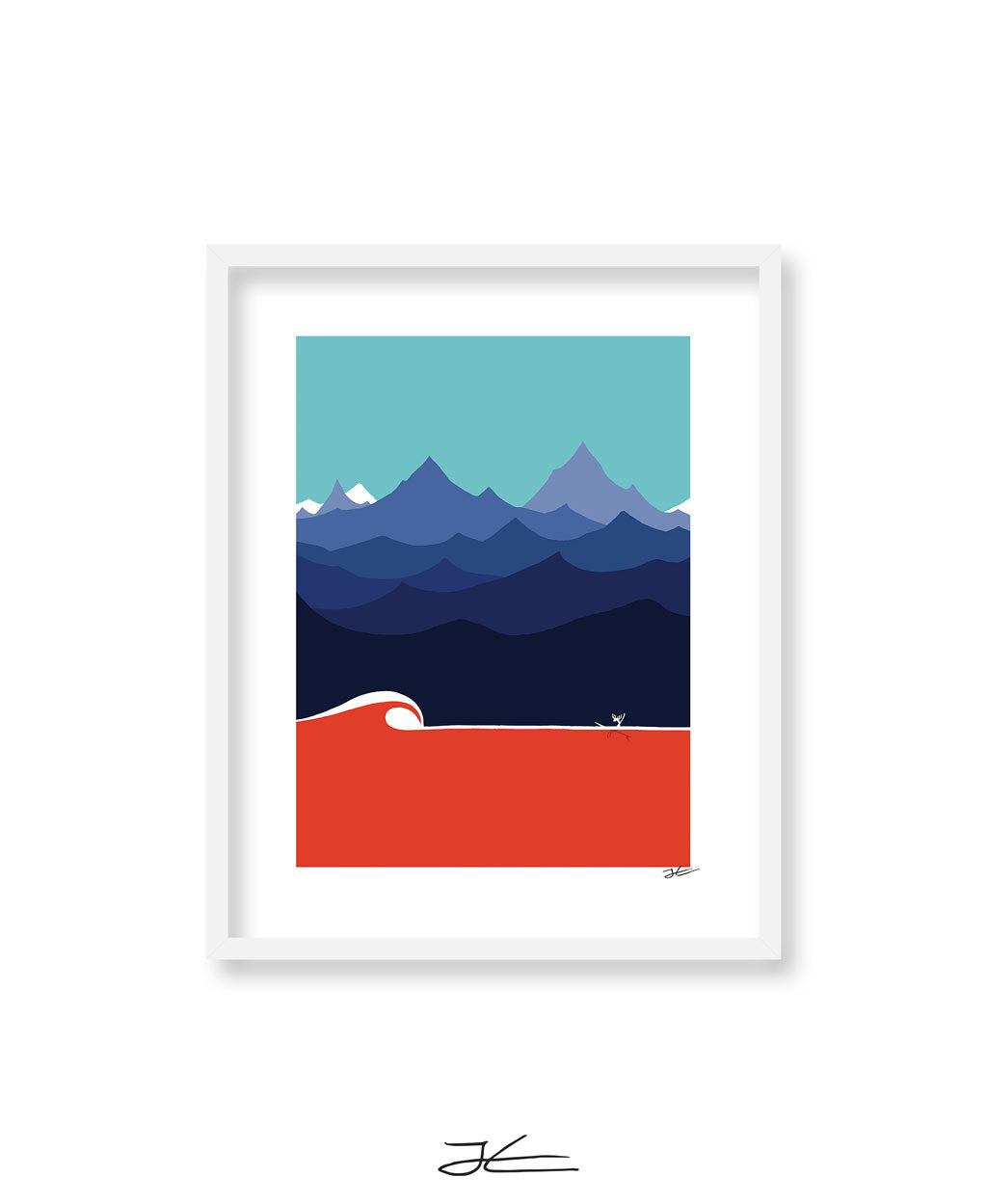 The Moose and The Wave - Print/ Framed Print