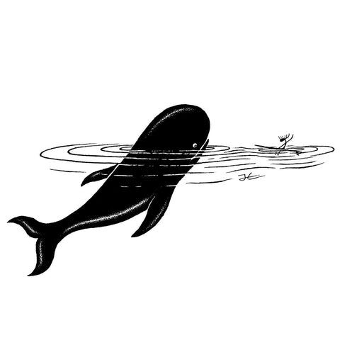 Whale Encounter - Print/ Framed Print