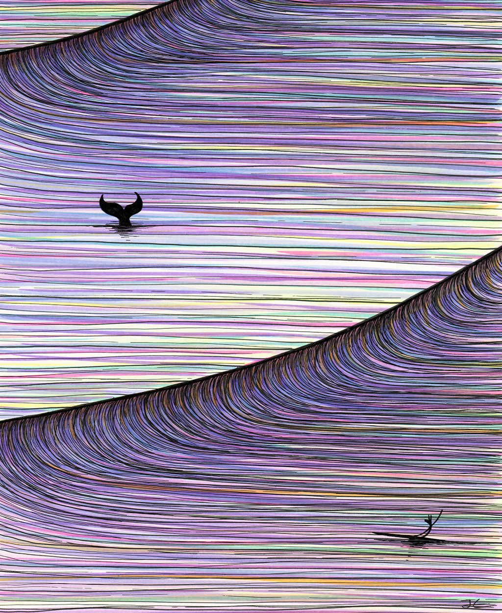 Whale Stoke - Print/ Framed Print