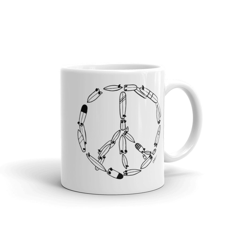 Surf Peace Ceramic Mug