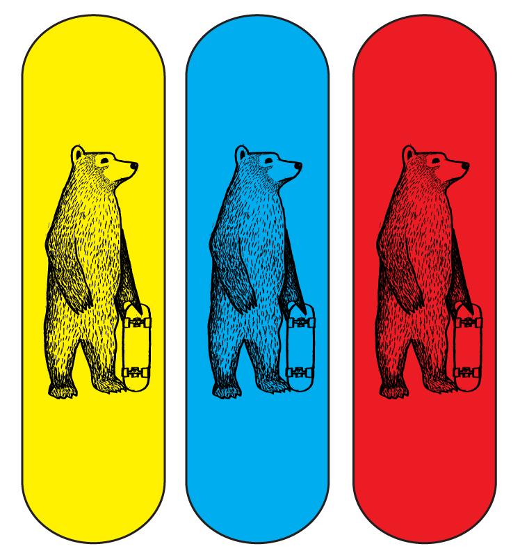 Skate Bear - Skateboard Design