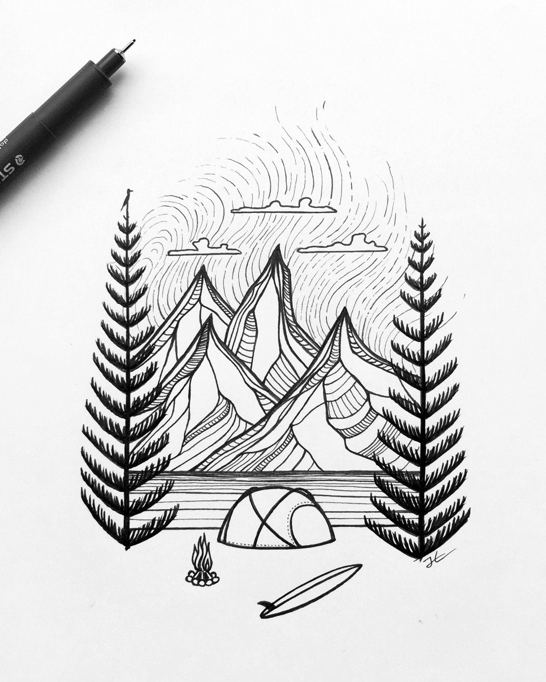Between Two Pines
