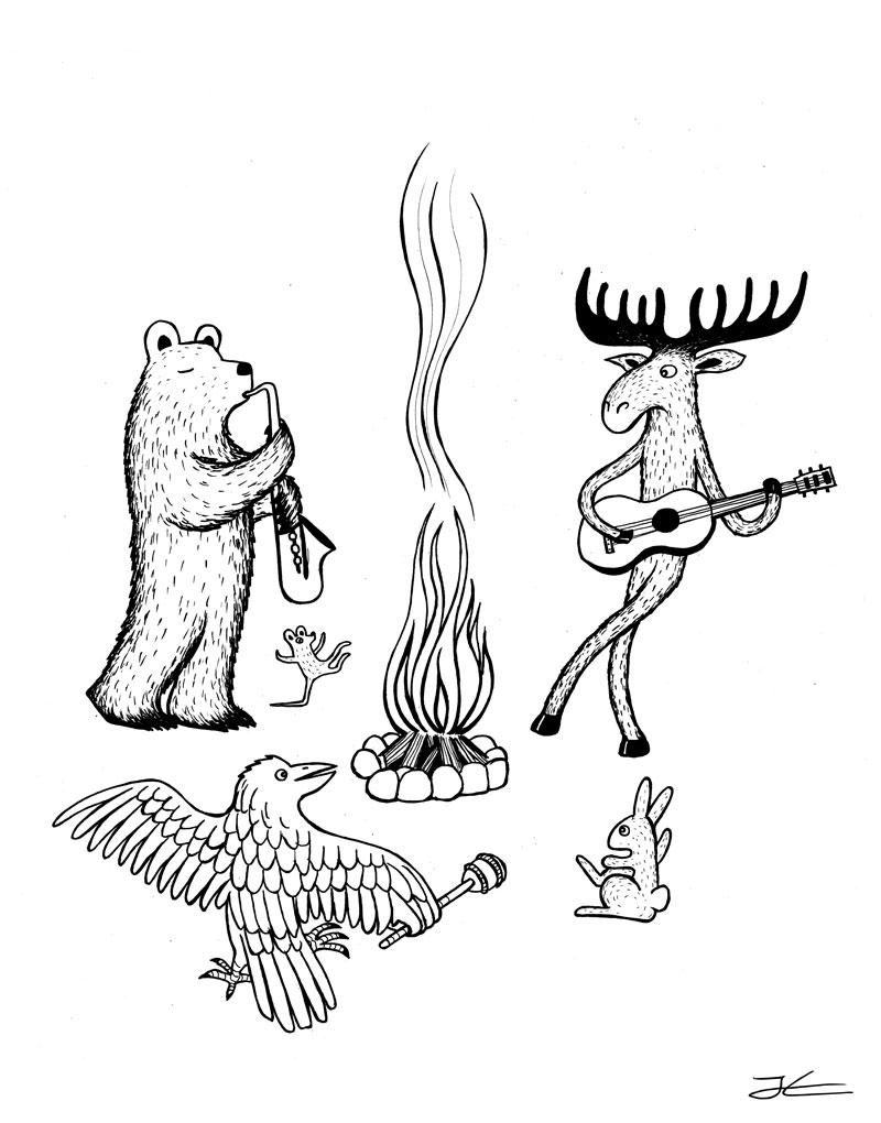 There's a party in the forest